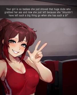 1girls 2boys 2boys1girl 2d 2girls animated arms_on_legs ass balls big_ass big_penis blowjob breasts cheating cheating_girlfriend color condom condom_packet_strip cuckold cuckolding dark-skinned_male dark_skin deep_penetration double_penetration feet fellatio from_behind hanging_breasts headband large_penis legs legs_apart light-skinned_female light_skin lips lipstick lipstick_on_penis movie_theater netorare ntr oral oral_sex orange_hair penetration penis penis_in_mouth penis_in_pussy ponytail red_headwear sinedahh snapchat sound spitroast standing_doggy_style swinging_breasts tagme tattoo thick_thighs thighs video