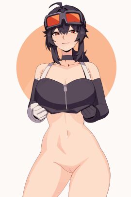 1girls 2:3 animated animated_image ass big_ass big_breasts big_butt black_hair boob_drop breasts breasts_bigger_than_head breasts_out cleavage cooling_off female female_only fingerless_gloves gif gloves grace_howard hot_day large_breasts light-skinned_female light_skin loop ninra patreon pussy showing_off solo sweat sweating tagme titty_drop uncensored unzipping vagina vertical_video zenless_zone_zero