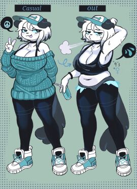 anthro big_breasts breasts fat fat_female female pepper_(puppychan) puppkittyfan1 puppychan puppychan48 tomboy wolfertinger