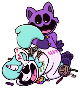 anthro anthro_on_anthro anthro_only cat catnap catnap_(poppy_playtime) crafty_corn craftycorn critters_(poppy_playtime) cyan_hair cyan_tail domestic_cat feline female furry_only male mythology no_humans penis penis_in_pussy poppy_playtime poppy_playtime_(chapter_3) purple_fur purple_skin pussy sex simple_background simple_shading smiling_critters straight tagme unicorn unicorn_horn white_body white_fur white_skin