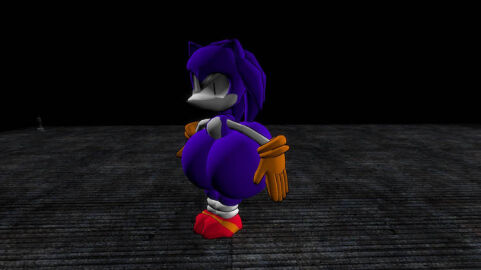 1girls 3d 3d_model anthro ass big_ass big_butt big_hips female female_anthro female_only gloves hedgehog hedgehog_girl hedgehog_humanoid hips needlemouse_(character) needlemouse_(series) orange_gloves purple_background sarah_henderson_(needlemouse) shoes standing