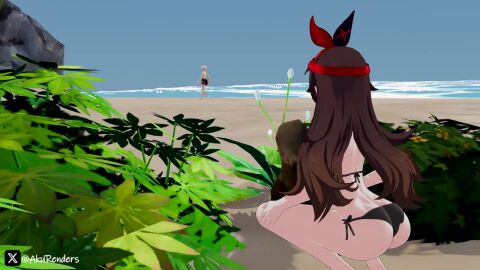 1boy 1girls aether_(genshin_impact) amber_(genshin_impact) cowgirl_position cum doggystyle_position duo female genshin_impact hoyoverse light-skinned_female light-skinned_male light_skin longer_than_one_minute mihoyo mp4 pleasedbyviolet sex sex_from_behind straight straight_sex tagme video