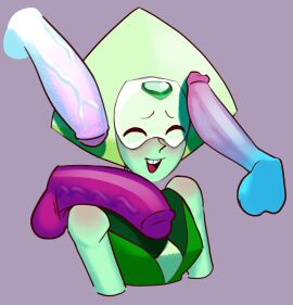 1girls 3futas after_sex artist_request balls big_balls big_penis blue_penis blush cartoon_network erection female female_focus futa_on_female futadom futanari garnet_(steven_universe) gem_(species) green_body green_hair green_skin grey_background humanoid humanoid_penis intersex lapis_lazuli_(steven_universe) large_penis long_penis nervous nervous_smile nice_lapis pearl_(steven_universe) penis penis_on_face peridot_(steven_universe) pruple_penis purple_skin solo_focus source_request steven_universe tagme thick_penis veiny_penis