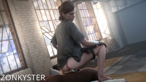 1boy 1girls 3d animated ass ass_focus bottomless bottomless_female bouncing_ass bouncing_butt bubble_ass bubble_butt clapping_cheeks cowgirl_position dark-skinned_male ellie_(the_last_of_us) ellie_williams female female_focus female_on_top female_penetrated jiggling_ass light_skin male naughty_dog penetration penis riding riding_penis sex sound sound_effects tagme the_last_of_us the_last_of_us_2 tied_hair vaginal_penetration video zonkyster