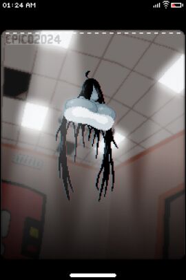 1girls big_breasts breasts epicpotatolord female female_only huge_breasts pixel_art solo solo_female tagme television the_ring the_tv_that_the_ring_girl_would_break_her_neck_from yamamura_sadako