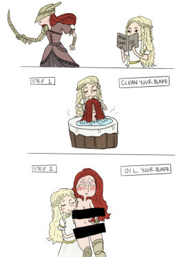 1boy 1boy1girl 1girls bath bathing blonde_hair blush brother_and_sister censor_bar censored cinderflower elden_ring female femboy femboy_on_female fromsoftware humor male male/female malenia_blade_of_miquella miquella oil oiled red_hair shadow_of_the_erdtree siblings simple_background text text_box twins wet white_background wholesome