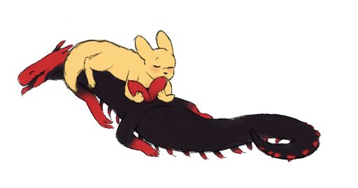 2_penises ambiguous_gender animal_genitalia animal_penis diphallia diphallism dreamingofcake duo feral feral_on_feral genitals hemipenes hi_res lizard lizard_(rain_world) looking_pleasured male male/ambiguous monk_(rain_world) multi_genitalia multi_penis oral oral_penetration penetration penis rain_world red_lizard_(rain_world) reptile scalie slugcat videocult