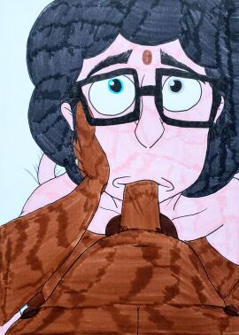 2boys bisexual blowjob hand_on_face hand_on_head lcc12345 looking_down_at_partner looking_up_at_partner male married married_couple ocs pansexual wedding_ring