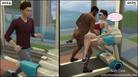 3d big_ass bimb bimbo_body bimbofication bimbofied bobbie_carson(sim_doe) caption carry carry_position carrying_position english english_text interracial naked naked_male nude nude_male original_characters public_sex sex sex_in_public sim_doe sims sims4 sims_4 speech_bubble speech_bubbles the_sims the_sims_4 thick_thighs