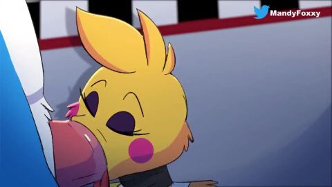 1boy 1girls 2d animated animatronic animatronic_female anthro big_penis blowjob bonniexchica cum cum_in_mouth cum_on_face cumshot dom_moaning duo female five_nights_at_freddy's five_nights_at_freddy's_2 fnaf furry high_pitched_male longer_than_10_seconds male male_moaning mandyfoxy penis shorter_than_30_seconds sound straight tagme toy_bonnie_(fnaf) toy_chica_(fnaf) video voice voice_acted