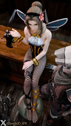 3d aerith_gainsborough blender dawdle3d final_fantasy_vii_remake tagme