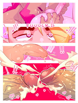 4boys abs ass bara big_dom_small_sub cum cumming cumming_together cumshot daspurplesong dilf ejaculation elf elf_ears elf_male english english_text fellatio foursome gay gay_domination gay_sex green_body green_skin heart-shaped_pupils holding_legs husband legs legs_apart legs_up licking licking_penis male male/male male_only muscular muscular_male oral orc orc_male orgasm_face pecs penis penis_size_difference pleasure_face rimjob rimming rimming_male saliva spread_legs surrounded_by_penises text text_bubble tongue tongue_out upside-down yaoi