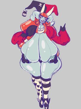 1girls big_breasts breasts female huge_breasts jester jester_hat lamashtu_(velcifer) milf older_female original thick_thighs velcifer