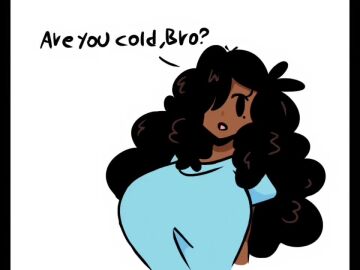 2d 2d_animation animated big_breasts bro_(murgoten) brown_hair dark-skinned_female female hair_covering_eye murgoten sound stripping tagme topless undressing video voice_acted