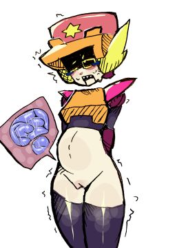 1cuntboy androgynous angelabaddiees brawl_stars cuntboy fetish intersex lawrie_(brawl_stars) monster parasite worm