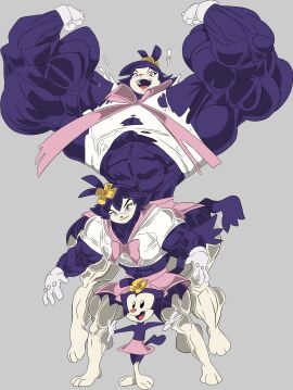 abs animaniacs biceps big_muscles breasts dot_warner female huge_muscles large_muscles muscles muscular muscular_arms muscular_female muscular_legs muscular_thighs needs_breasts pecs redsilver school_uniform