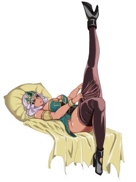 1girls female female_focus female_only gaka high_heel_boots high_heels league_of_legends qiyana_yunalai