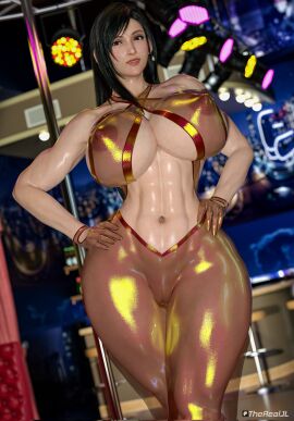 1girls 3d abs absurdres ass big_ass big_breasts black_hair black_nail_polish black_nails breasts completely_naked completely_nude female female_only final_fantasy final_fantasy_vii final_fantasy_vii_remake fit fit_female hard_nipples highres lingerie long_hair muscular muscular_female nail_polish nude nude_female pussy realistic red_eyes see-through_clothing skimpy solo solo_female square_enix therealjl thick_thighs tifa_lockhart toned toned_female vagina