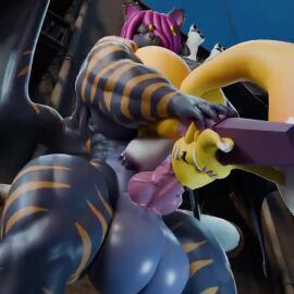 1futa 3d anthro_on_anthro babymoonart big_ass big_breasts big_penis cum_in_pussy digimon female futanari raguda renamon sound tagme video