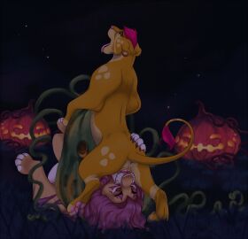 anus aode_(asonix) ass butt_grab closed_eyes cunnilingus duo feet felid feline female feral food fruit hair hand_on_butt hi_res lion looking_pleasured malaika4 male male/female mammal open_mouth oral outside_sex pantherine pawpads paws plant pumpkin pussy quadruped sex smile tail tail_tuft tuft utku_(asonix) vaginal_penetration venvatio