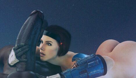 1boy 1girls 3d ass ass_focus augmentation bald_male big_ass big_penis bo-katan_kryze bottomless cock_worship dark-skinned_male dark_brown_hair dark_hair dark_skin dustyboyo erection female gauntlets gloves hand_on_penis handwear handwear_only headband holding_penis huge_cock interracial it'll_never_fit katee_sackhoff larger_male light-skinned_female light_skin looking_up male naked_handwear nude nude_female penis penis_awe penis_focus short-haired_female short_hair size_difference star_wars staring_at_penis thick_penis vambraces wide_penis