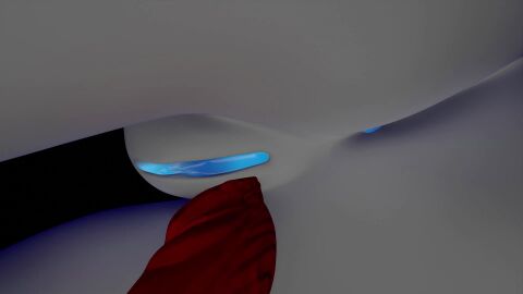 animated blender_(artwork) close-up dragon_dildo kindred lamb_(league_of_legends) low-angle_view no_sound pussy tagme vaginal_penetration video
