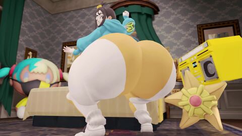 animated ass big_ass duro_(pokemon) female gold_boombox_(prevence) hitodeman huge_ass hyper_ass lida_(pokemon) oakensfm pokemon pokemon_legends:_z-a shaking_ass staryu tagme twerking video woodworksfm