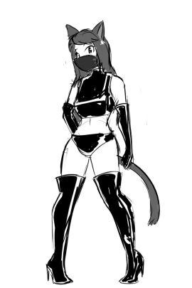 animal_ears boot_fetish boots cat_ears cat_girl celera_prime exposed_belly facemask female femdom fox_girl konglex latex latex_boots latex_gloves tail thighhigh_boots thighs virtual_youtuber vtuber