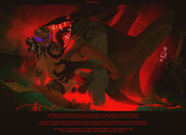 1girls 1monster areolae balls belly belly_grab big_breasts breasts comic comic_page comic_panel corruption dark-skinned_female dark_skin demon dialogue english_text female glowing_eyes hairy_balls hi_res horns incase interspecies journals_of_the_hunter long_tongue male mature mature_female monster monster_cock narrowed_eyes nipples nude nude_female open_mouth penetration penis pointy_ears pubic_hair purple_eyes purple_lipstick pussy scalie sharp_teeth summoning_circle teeth_clenched text thick_thighs tongue_around_breast tongue_wrap torn_stockings vaginal_penetration