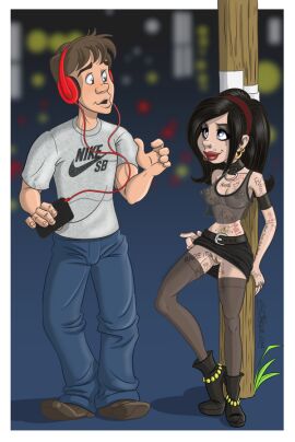 1girls anime artist_name black_hair blonde_female breasts breasts_out comic condom condom_balloon condom_belt cum cum_in_pussy cum_inside emo emotionless_sex female fishnet_legwear flashing flashing_breasts goth goth_girl high_heel_boots high_heels hooker inviting_to_sex looking_at_viewer marriage_ring microskirt miniskirt money nipples offering_sex original original_character piercing prostitute prostitution pulling_thong pussy pussy_juice seductive sex_work sex_worker skimpy_clothes skirt street_hooker streetwalker taking_clothes_off thighhighs thong tight_skirt unprotected_sex