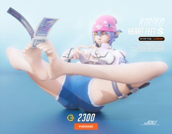 1girls 2024 3d absurd_res antifragile_kira-kira asian_female barefoot beanie between_toes big_feet blue_eyes blue_hair character_name denim denim_shorts feet feet_together feet_up female foot_fetish foot_focus hat heart_hands holding_with_feet jdv jean_shorts kiriko_(overwatch) knees_apart_feet_together le_sserafim long_legs long_toes memz3d multicolored_hair object_between_toes overwatch overwatch_2 pose posing presenting_feet shorts soles solo toes toes_scrunch two-tone_hair yellow_hair