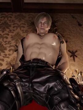 1boy animated ankha_ride_(minus8) big_pecs big_penis camel_by_camel_(song) cock dick huge_cock leon_scott_kennedy male male_only muscular muscular_male music penis smutssmith solo sound tagme thick_penis video