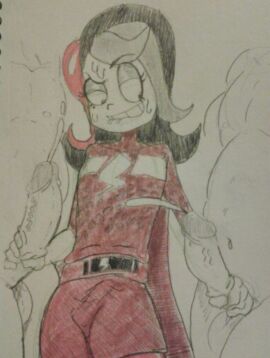 3boys belt bloodmouth bulge clothed clothed_male clothed_sex dicks_out eyeshadow fapping femboy femboy_focus flat_chest flat_chested gloves guy_hamdon handjob handjob_with_gloves human human_only jacking_off makeup male male_only nipples nude_male penis penis_visible_through_clothing penis_visible_through_pants penis_visible_through_thighs shezow shezow_(character) skirt thigh_high_boots thighhigh_boots thighhighs threesome traditional_media_(artwork) trio unseen_male_face yaoi