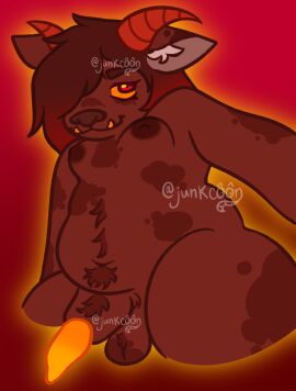 balls big_thighs bluesky_link bluesky_username breasts_apart bush bushy_pubes canine canine_genitalia canine_penis canine_sheath chubby chubby_female curled_horn dark_nipples demon digital_media_(artwork) fat fat_female fat_thighs fluffy_balls front_view fully_nude furry furry_only futa_focus futa_only futanari hairy happy_trail holding_viewer horn long_hair nude one_eye_covered one_eye_obstructed original_artwork original_character red_fur red_hair selfie selfie_pose sheath small_breasts smiling solo spots transfem transgender transgender_woman tusks yellow_penis