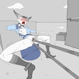 1:1 1girls adventure_time anal anal_sex bandit_princess blush bodily_fluids bondage bound cartoon_network clothing collar ejaculation female female_only femsub forced_orgasm genital_fluids ghostgallora grabbing_collar hi_res horn horned_humanoid humanoid looking_up machine narrowed_eyes object_in_ass orgasm penetration pussy pussy_ejaculation resisting restraints rod sex_toy sex_toy_in_ass sex_toy_insertion shaking solo squint squirting torn_clothing trembling vaginal_fluids vaginal_penetration