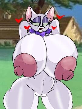 3:4 anthro big_breasts bow_ribbon breasts domestic_cat felid feline felis female genitals heart_symbol huge_breasts mammal metro-goldwyn-mayer nipples pink_nipples solo tom_and_jerry toodles_galore vulva wannapossums