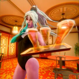 3d 3d_render beer blender blender3d blender_cycles bunny_costume bunny_girl bunnysuit dota dota2girls dota_2 drow drow_ranger female render restaurant sosiskaba6y