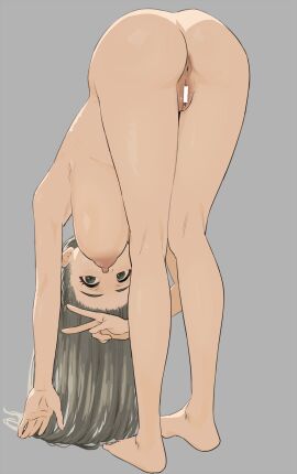 alternate_version_available anus ass breasts cat_with_pen_tablet female huge_breasts human nude sagging_breasts v