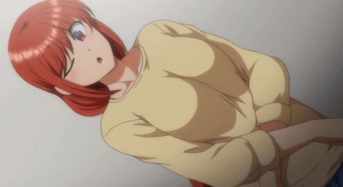 aiue_oka animated ass ass_focus bouncing_breasts bra breasts clothes_pull denim erect_nipples female from_behind huge_ass jeans large_breasts long_hair mature mature_female milf mommy mother nipples obata_natsumi one_eye_closed panties pants pants_down pubic_hair pussy red_hair saimin_seishidou screencap shiny_skin shirt shirt_lift thighs underwear yellow_bra yellow_panties