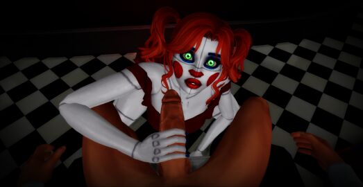 3d animatronic animatronic_female baby_(fnafsl) circus_baby circus_baby_(fnaf) clown_girl female five_nights_at_freddy's five_nights_at_freddy's:_sister_location fnaf handjob pof3445 robot robot_girl robot_humanoid sister_location straight the_sims the_sims_4