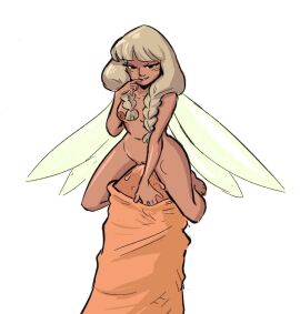 1boy 1girls biting_finger brown_hair completely_nude dark_nipples disembodied_penis extreme_size_difference fairy fairy_fleshlight fairy_wings female foreskin foreskin_play giant grinding koonago larger_male macro male male/female micro micro_on_macro micro_on_penis minigirl minigirl_on_penis mochabelle_(spicymancer) nipples nude original penis pov precum pussy size_difference smaller_female spicymancer wings