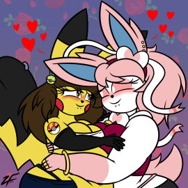 ass big_ass big_breasts breasts bubble_ass bubble_butt eeveelution fan777zelda female furry huge_ass huge_breasts pikachu pokemon pokemon_(species) sylveon tagme thick_thighs wide_hips