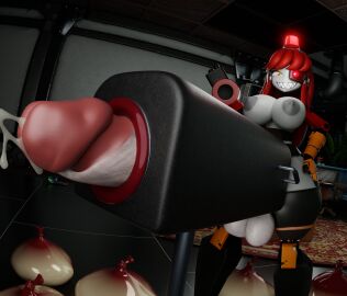 1futa 3d blender breeding_mount condom_balloon female futa_only futanari huge_cock hyper hyper_penis intersex looking_at_viewer mimi_sentry penis red_hair robot robot_girl sentry_(team_fortress_2) smiling_at_viewer solo tagme team_fortress_2 thick_thighs trippah_reloaded valve yellow_eyes