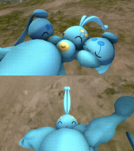 3d 3d_(artwork) anthro anthropomorphic babies baby birth birthing blazikenpwnsyou blue_skin blue_skinned_female boobfeeding breastfeeding closed_eyes female hungry laying_down laying_down_on_ground legendary_pokemon looking_after_babies manaphy mythical_pokemon one_eye_closed phione pokegal pokegirl pokegirl_as_pokemon pokemon pokemon_(species) pokemorph pregnant pregnant_female sfm source_filmmaker sourcefilmmaker yellow_nipples