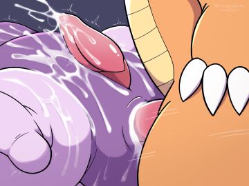 2024 3_claws 3_fingers anal anal_sex animal_genitalia animal_penis anus ass belly bodily_fluids claws cum cum_covered cum_in_ass cum_inside cum_on_belly cum_on_body cum_on_leg cum_on_penis cum_on_self cum_strand cum_while_penetrated cumshot dated digital_media_(artwork) dragon dragonite duo ejaculation erection excessive_cum excessive_genital_fluids faceless_character faceless_male featureless_feet feet feral feral_on_feral feral_penetrated feral_penetrating feral_penetrating_feral fingers from_front_position generation_1_pokemon generation_6_pokemon genital_fluids genital_focus genitals glistening glistening_genitalia glistening_penis goodra hi_res interspecies leaking leaking_cum lying male male/male male_penetrated male_penetrating male_penetrating_male messy motion_lines multicolored_body mythological_creature mythological_scalie mythology nintendo nude on_back orange_body orgasm penetration penile penile_penetration penis penis_in_ass pokemon pokemon_(species) purple_body scalie sex shaking simple_background spread_legs spreading tan_belly tapering_penis thrust_lines thrusting tremble_spikes trembling two-tone_body unsigned_nez