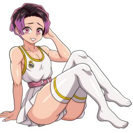 1boy 1femboy cute_expression cute_face cute_male demon_slayer femboy femboy_only femboydom feminine feminine_body feminine_male feminine_pose feminization kamado_tanjirou kimetsu_no_yaiba male male_focus male_only pin-up_pose pretty_boy purple_hair satsufumi sissy sissyfication solo solo_focus solo_male tanjiro_kamado trap