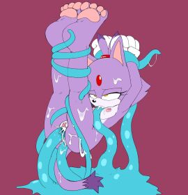 1girls all_three_filled anal anal_sex anthro areola arms_tied arms_up ass blaze_the_cat blue_tentacles blush bodily_fluids bound breasts chaos_(sonic) clitoral_hood clitoris clothing cum cum_from_ass cum_from_mouth cum_from_pussy cum_in_ass cum_in_mouth cum_in_pussy cum_inside cum_on_body cumshot domestic_cat ejaculation feet felid feline felis fellatio female footwear fur genital_fluids genitals gloves green_body hair hand_on_breast hands_above_head handwear hi_res holding_tentacle legs_tied legs_together legs_up male mammal mostly_nude neo_x6 nipples nude open_mouth oral oral_penetration pawpads penetration penile penis pussy restrained restrained_by_tentacles sega sex shoes simple_background solo sonic_(series) sonic_the_hedgehog_(series) suspension tail tentacle tentacle_between_breasts tentacle_penetration tentacle_sex toes translucent_tentacles triple_penetration vaginal_penetration