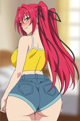 1girls 5_fingers animated ass ass_focus back back_view backboob background bare_arms bare_belly bare_breasts bare_hands bare_hips bare_midriff bare_nipples bare_shoulders bare_thighs bedroom belly belly_button black_ribbon black_ribbons blinds blush blushed_face blushing_at_viewer blushing_female boob_focus breasts button buttons cleavage closed_mouth clothed clothed_female clothing collarbone collarbones commission curtain curtains curvaceous curvaceous_body curvaceous_female curvaceous_figure curvaceous_hips curvaceous_thighs curves curvy curvy_body curvy_female curvy_figure curvy_hips dat_ass demon demon_girl denim denim_shorts deviantart_link female female_focus female_only fingers flashing flashing_breasts front_and_back front_view hair_ribbon hand_on_breast hand_on_own_breast hips holding holding_breast holding_own_breast holding_own_breasts hotpants huge_ass huge_breasts huge_thighs indoor indoors inside inviting inviting_to_sex large_ass large_breasts large_thighs lifted_shirt lifting lifting_clothing lifting_own_clothes lifting_shirt light-skinned light-skinned_female light_skin long_hair looking_at_viewer looking_back midriff midriff_baring_shirt mouth mouth_closed mrhnsfw naruse_mio naughty naughty_face naughty_smile navel nipple_slip nipples red-haired_female red_eyes red_hair red_hair_female redhead_female ribbon ribbon_in_hair ribbons room seducing seduction seductive seductive_eyes seductive_look seductive_mouth seductive_pose seductive_smile sexy sexy_body shinmai_maou_no_testament shirt_lift shirt_up shorts shoulders showing_breasts showing_off smile smiling smiling_at_viewer solo solo_female solo_focus tank_top tank_top_lift tease teasing teasing_nipple teasing_viewer teeth thick_thighs thigh_gap thighs tied tied_hair topwear topwear_lift topwear_up twintails twintails_(hairstyle) very_long_hair voluptuous voluptuous_female wide_hips wiggling wiggling_ass wiggling_butt window window_blinds window_curtains windows wobbling wobbling_ass wobbling_butt yellow_clothing yellow_outfit yellow_shirt yellow_topwear