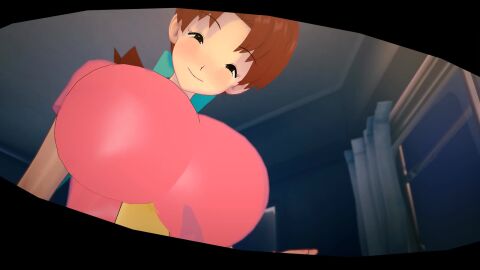auburn_hair big_breasts black_hair cowgirl_position cum_in_pussy delia_ketchum_(pokemon) feathermaple incest kissing koikatsu large_breasts mosaic_censoring mother_and_son pokemon pov_eye_contact satoshi_(pokemon) sex tagme video waking_up