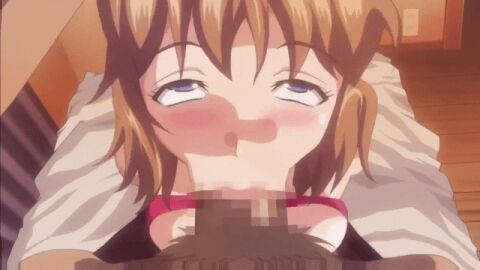 1girls :>= ahe_gao animated asaoka_masaru bare_shoulders blue_eyes bouncing_breasts brown_hair censored cheating cheating_girlfriend crying_with_eyes_open dark-skinned_male deepthroat diadem fellatio hinomoto_koharu kedamono-tachi_no_sumu_ie_de kneeling male_pubic_hair murakami_teruaki naughty_face netorare pleasure_face rolling_eyes throat_fuck